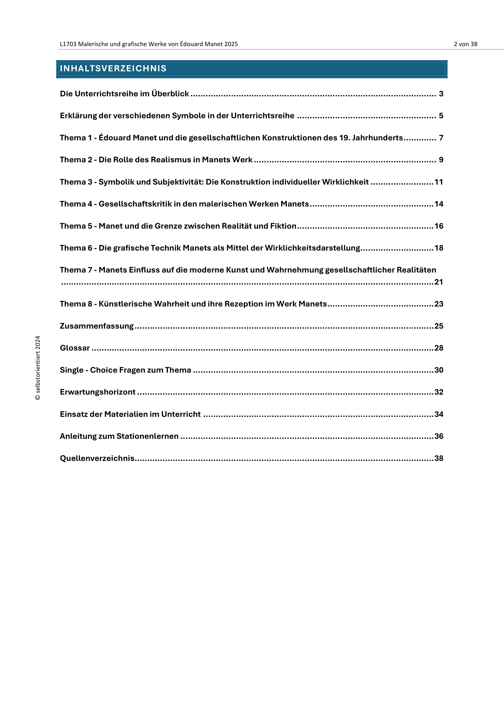 Inhaltsverzeichnis Édouard Manet: Künstlerische Wirklichkeit und Gesellschaftskritik