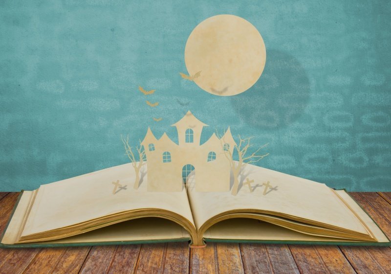 aufgeklapptes Buch