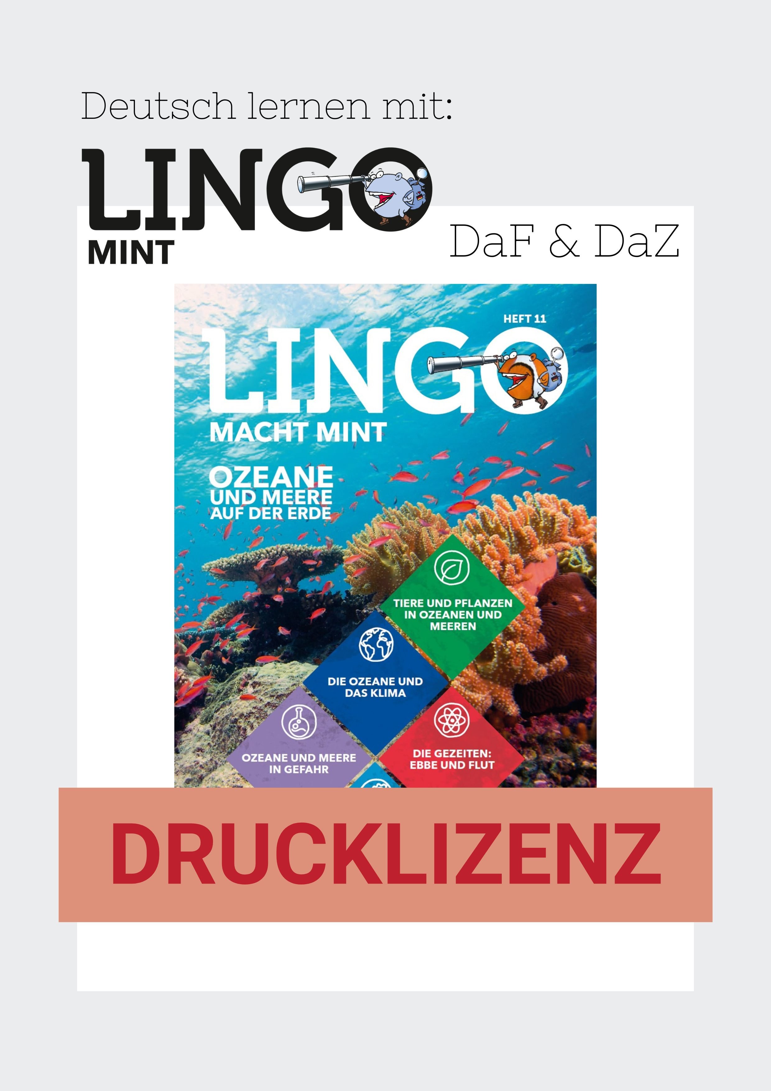Titelbild: Lingo macht MINT Drucklizenz 11 Ozeane Titelbild: Lingo macht MINT Drucklizenz 11 Ozeane