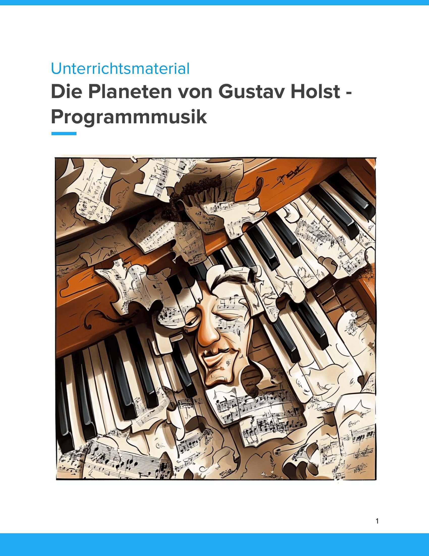 Titelbild "Die Planeten von Gustav Holst" Titelbild "Die Planeten von Gustav Holst"