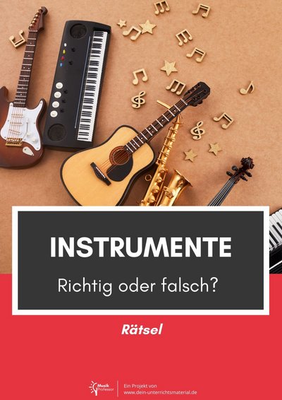 001789 Instrumente Richtig Oder Falsch
