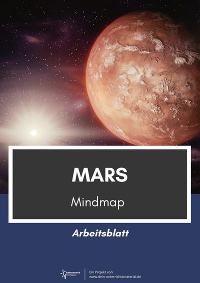 Dein Unterrichtsmaterial Astronomieprofessor Planeten Mars Mindmap