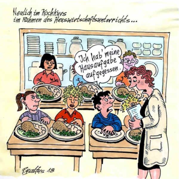 Cartoon der Woche: Kochkurs Cartoon der Woche: Kochkurs