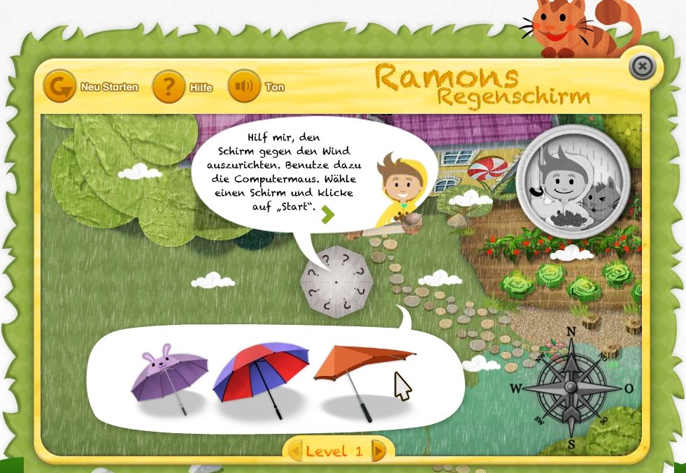 ramons-regenschirm_schirmauswahl_981x677.jpg Unterrichtsmaterial Windenergie - Kinder essen Kekse