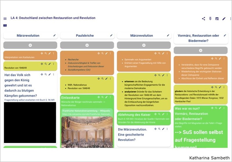 Digitale Unterrichtsplanung mit TaskCards Digitale Unterrichtsplanung mit TaskCards