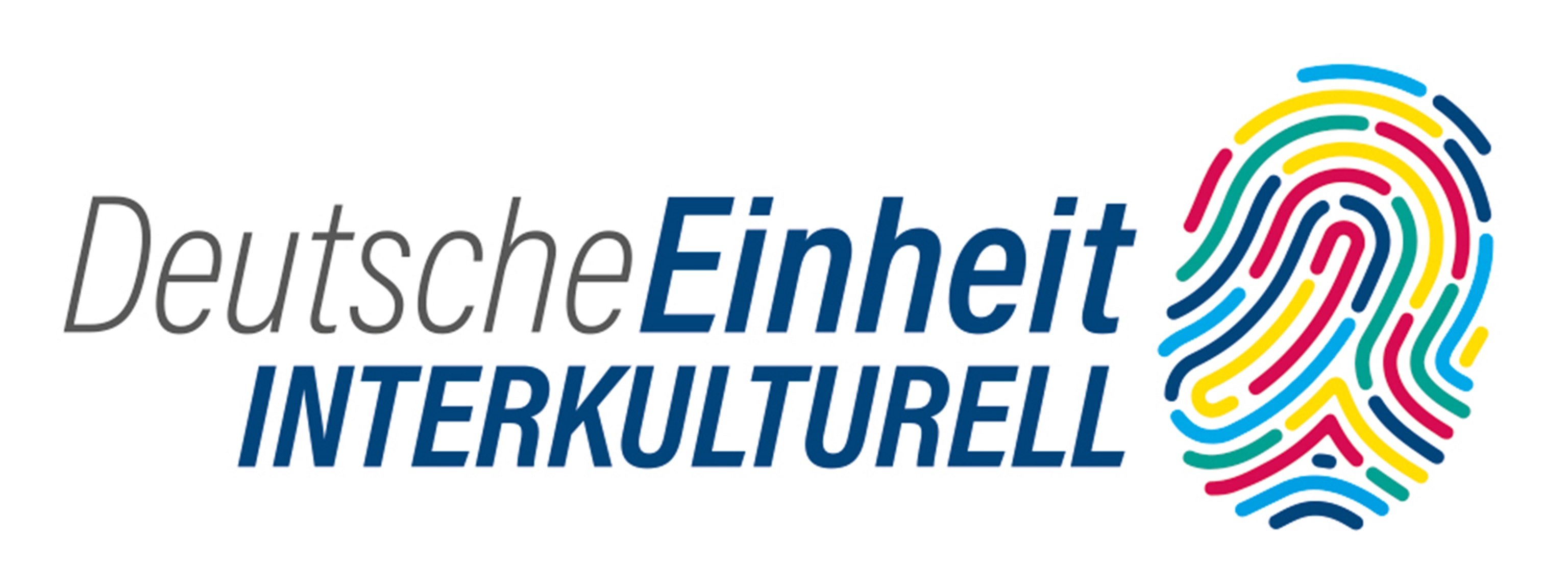 Slogan "Deutsche Einheit Interkulturell"
