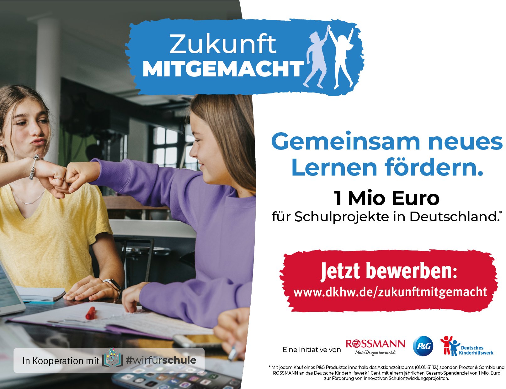 Jetzt für innovative Schulprojekte bewerben! Deutsches Kinderhilfswerk