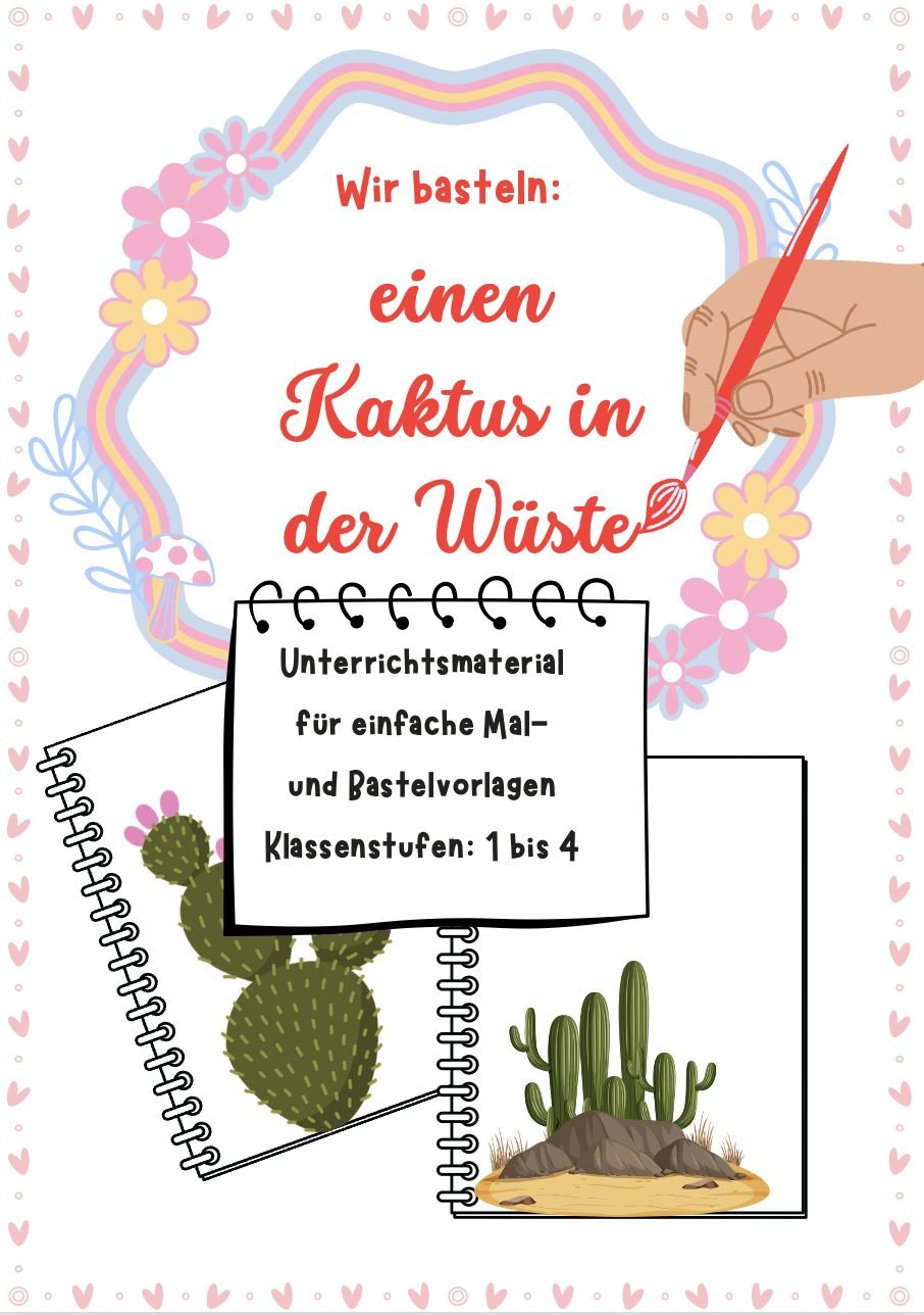Wir basteln einen Kaktus Anleitung Wir basteln einen Kaktus Anleitung