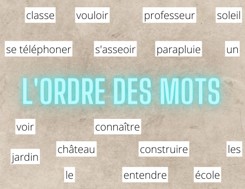 L'ordre des mots
