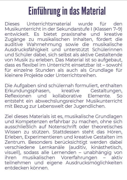 Einführung in das Material Klangkunst