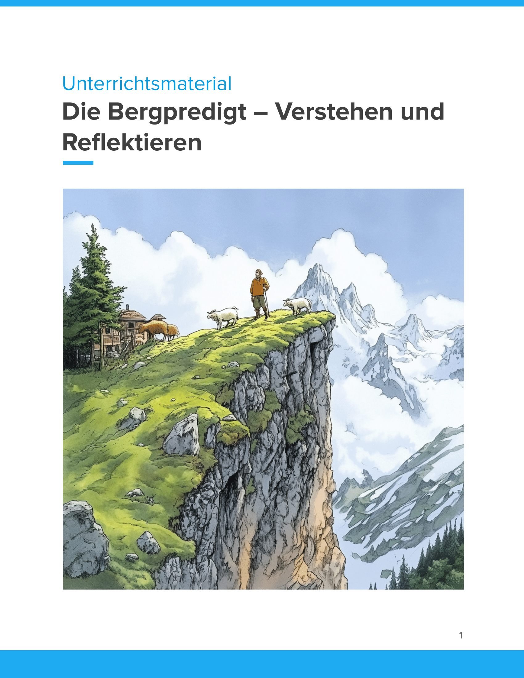 Titelbild: Die Bergpredigt Titelbild: Die Bergpredigt