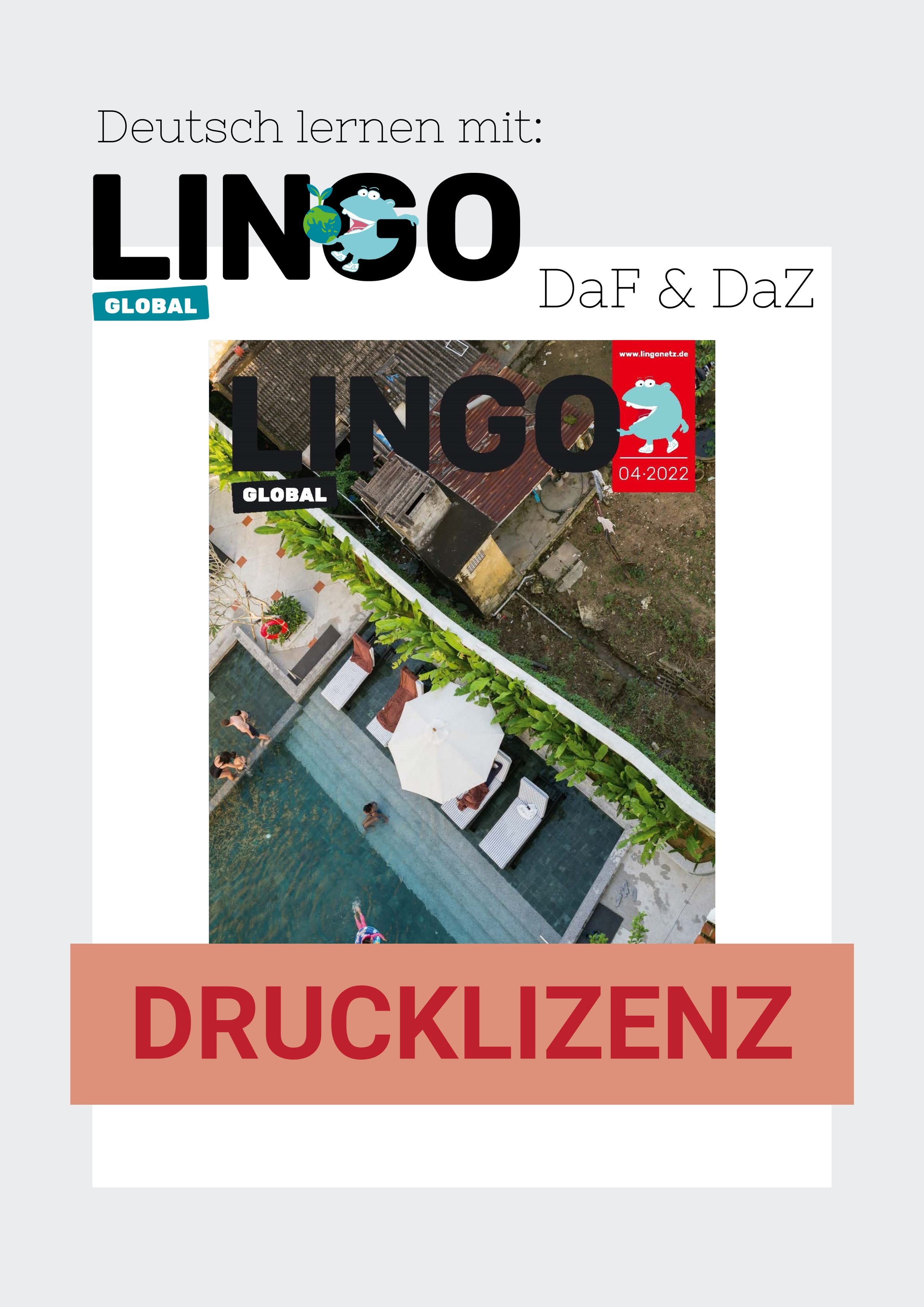 Titelbild: Lingo Global-Drucklizenz – Ausgabe 8: Eine Welt ohne Armut