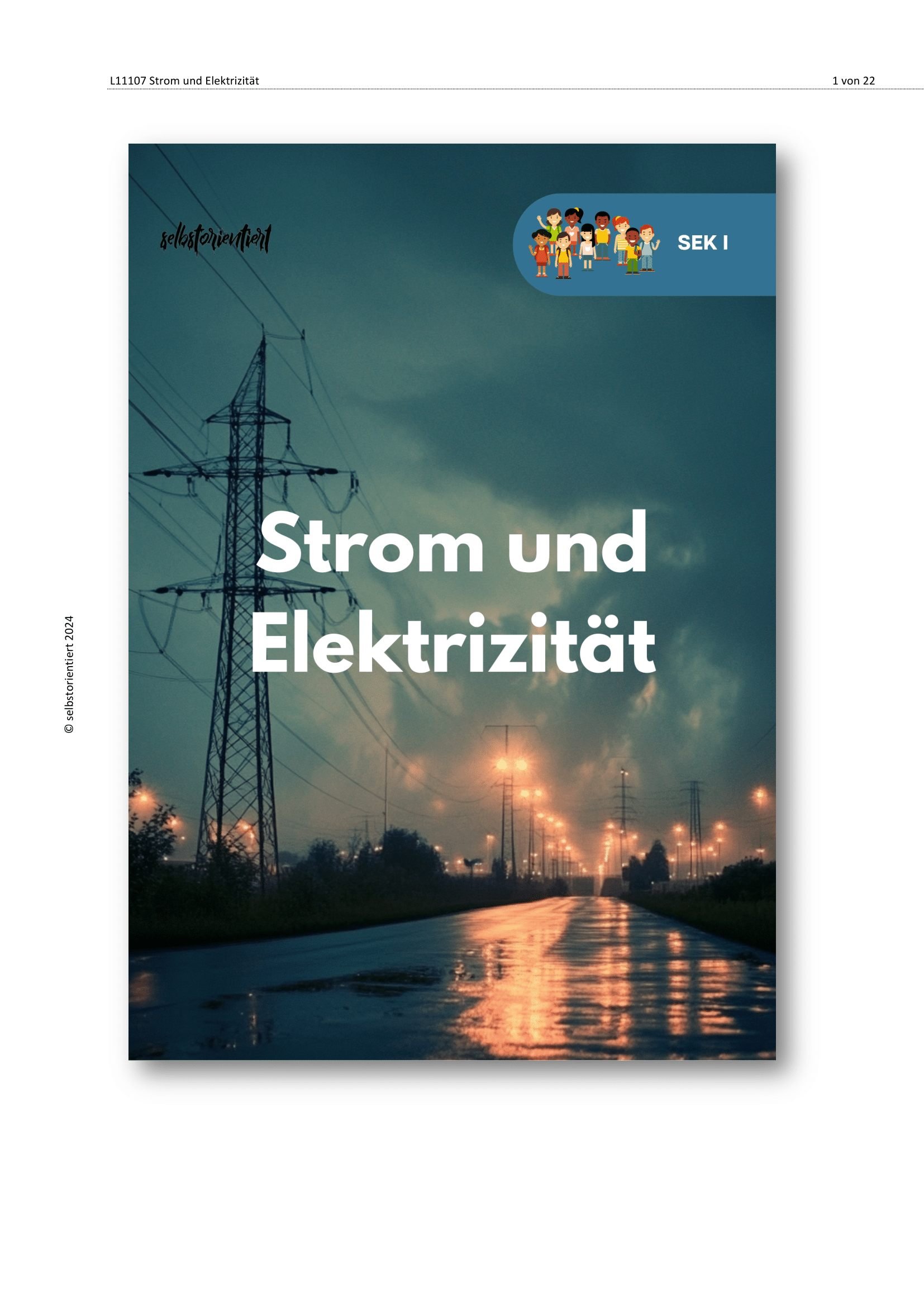 Titelbild: Unterrichtsreihe: Elektrizität & Strom – Grundlagen für die Sekundarstufe I