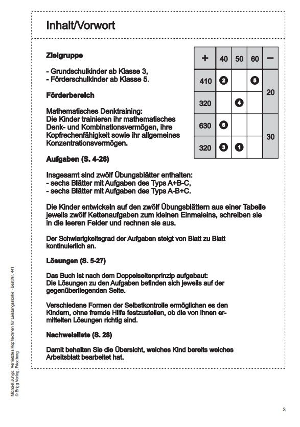 Inhaltsverzeichnis