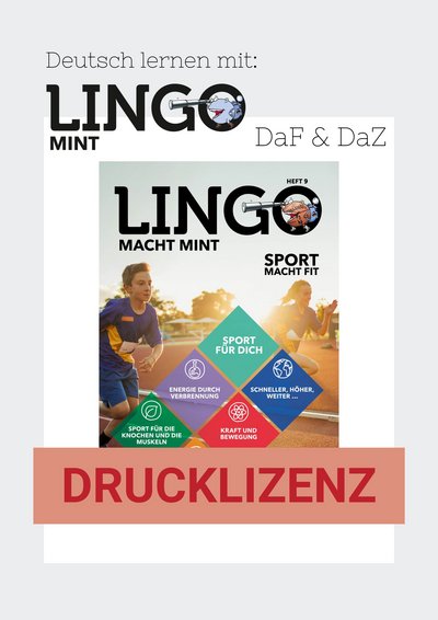 Titelbild: Lingo macht MINT Drucklizenz 9 Sport macht fit