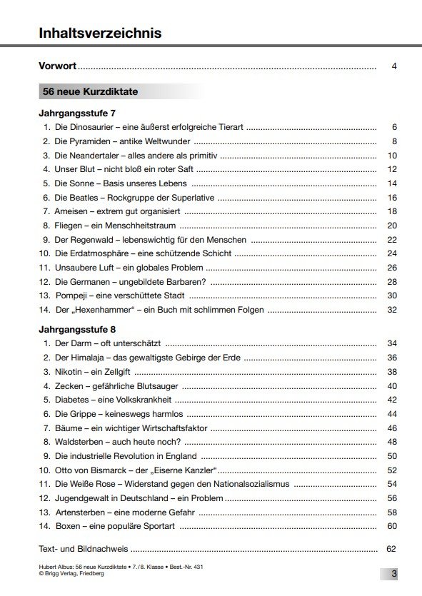 Inhaltsverzeichnis Inhaltsverzeichnis