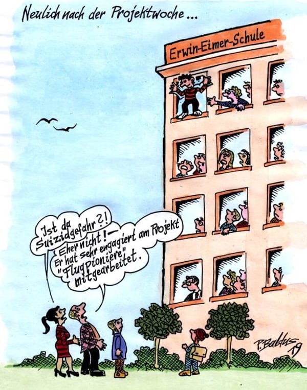 Cartoon Projektwoche von Peter Baldus Cartoon Projektwoche von Peter Baldus