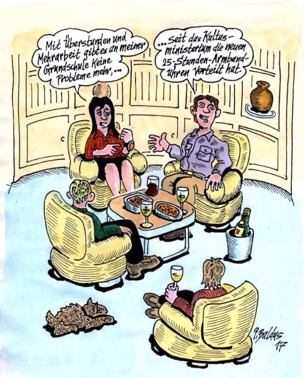 Cartoon der Woche: Armbanduhr | von Peter Baldus Cartoon der Woche: Armbanduhr | von Peter Baldus
