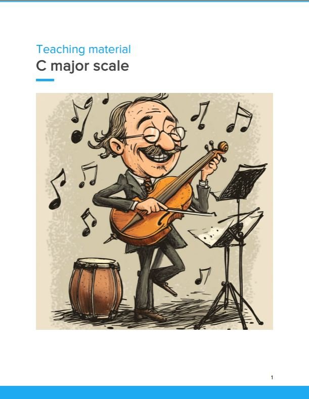 Titel: The C Major Scale Titel: The C Major Scale