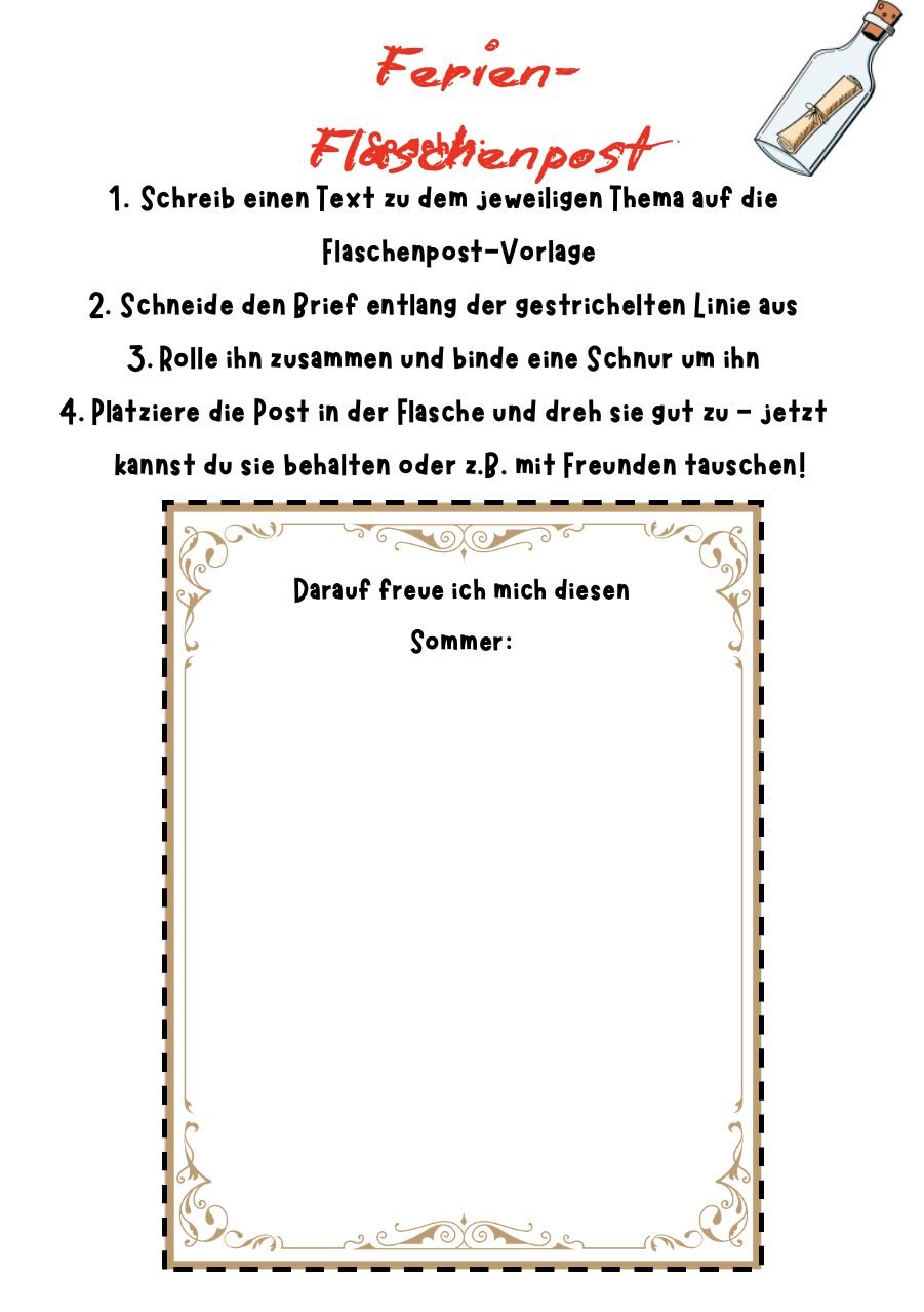 Beispiel: Flaschenpost Beispiel: Flaschenpost