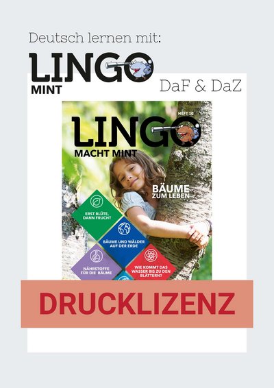 Titelbild: Lingo macht MINT Drucklizenz 10 Bäume zum Leben