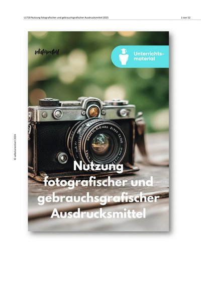 Titelbild: Unterrichtsreihe: Gebrauchsgrafik & Fotografie – Zwischen Funktion und künstlerischem Ausdruck