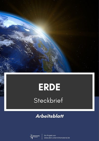 Erde Steckbrief