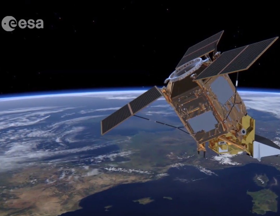 Bild der esa: Satellit im All, Fernerkundung