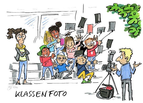 Cartoon: Klassenfoto | von Michael Hüter Cartoon: Klassenfoto | von Michael Hüter