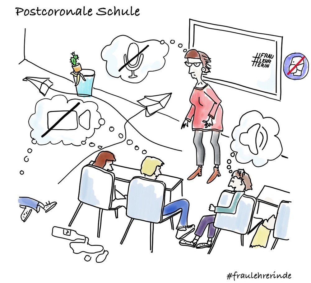 Cartoon der Woche: postcoronale Schule