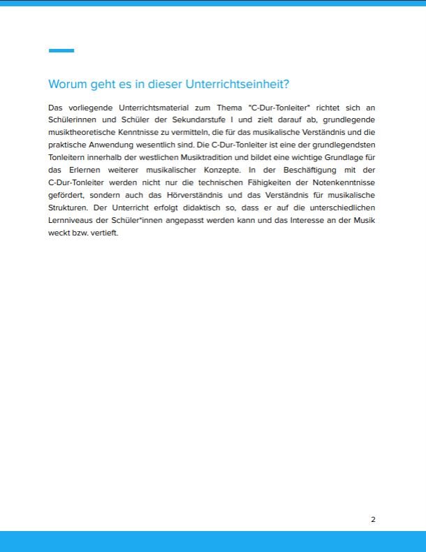 Info: C-Dur-Tonleiter verstehen 