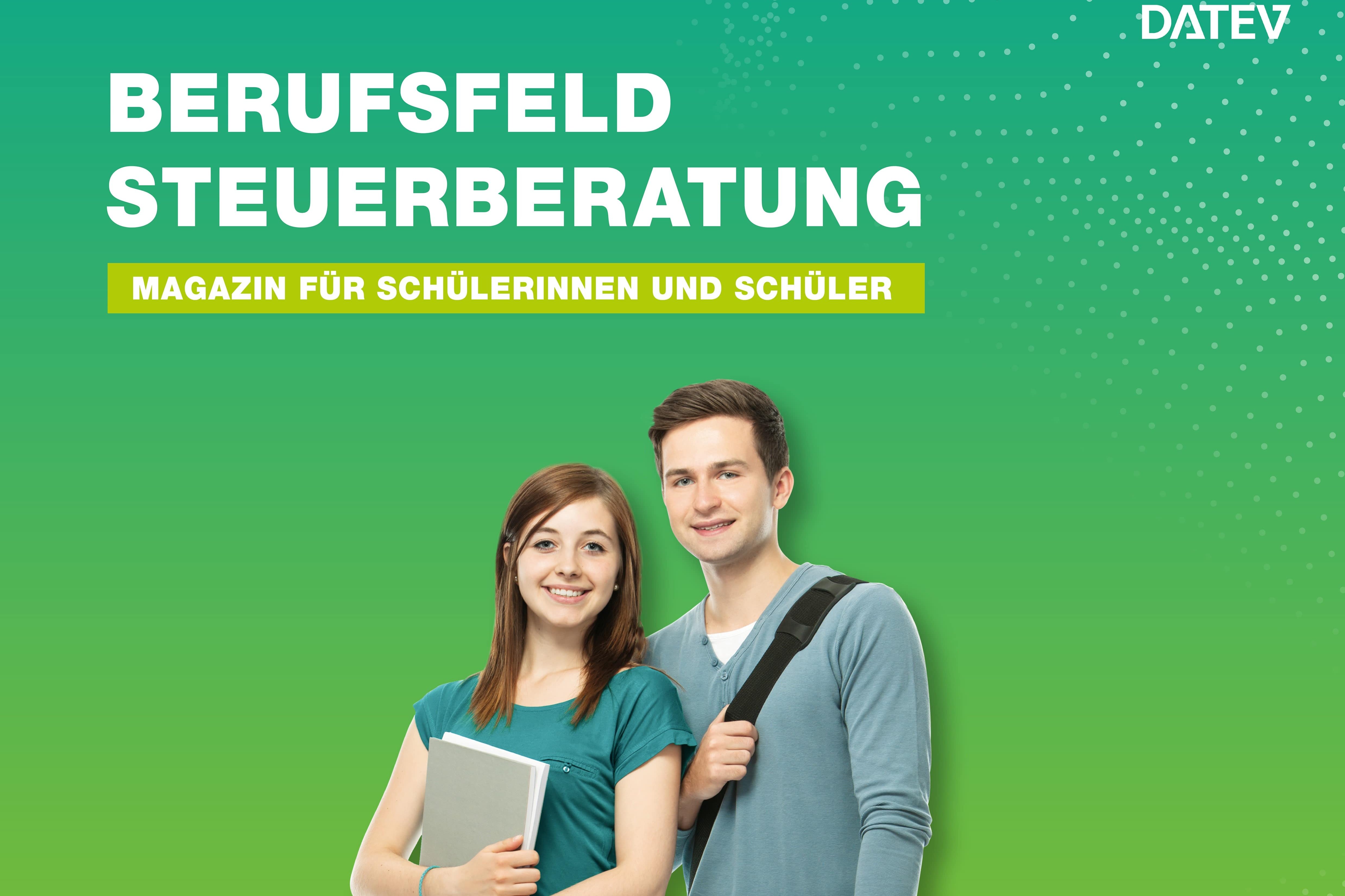 Titelbild des Schülermagazins "Berufsfeld Steuerberatung"