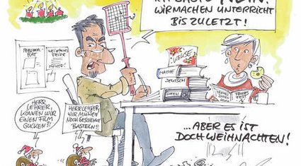 Cartoon der Woche: Kurz vor Weihnachten | von Michael Hüter