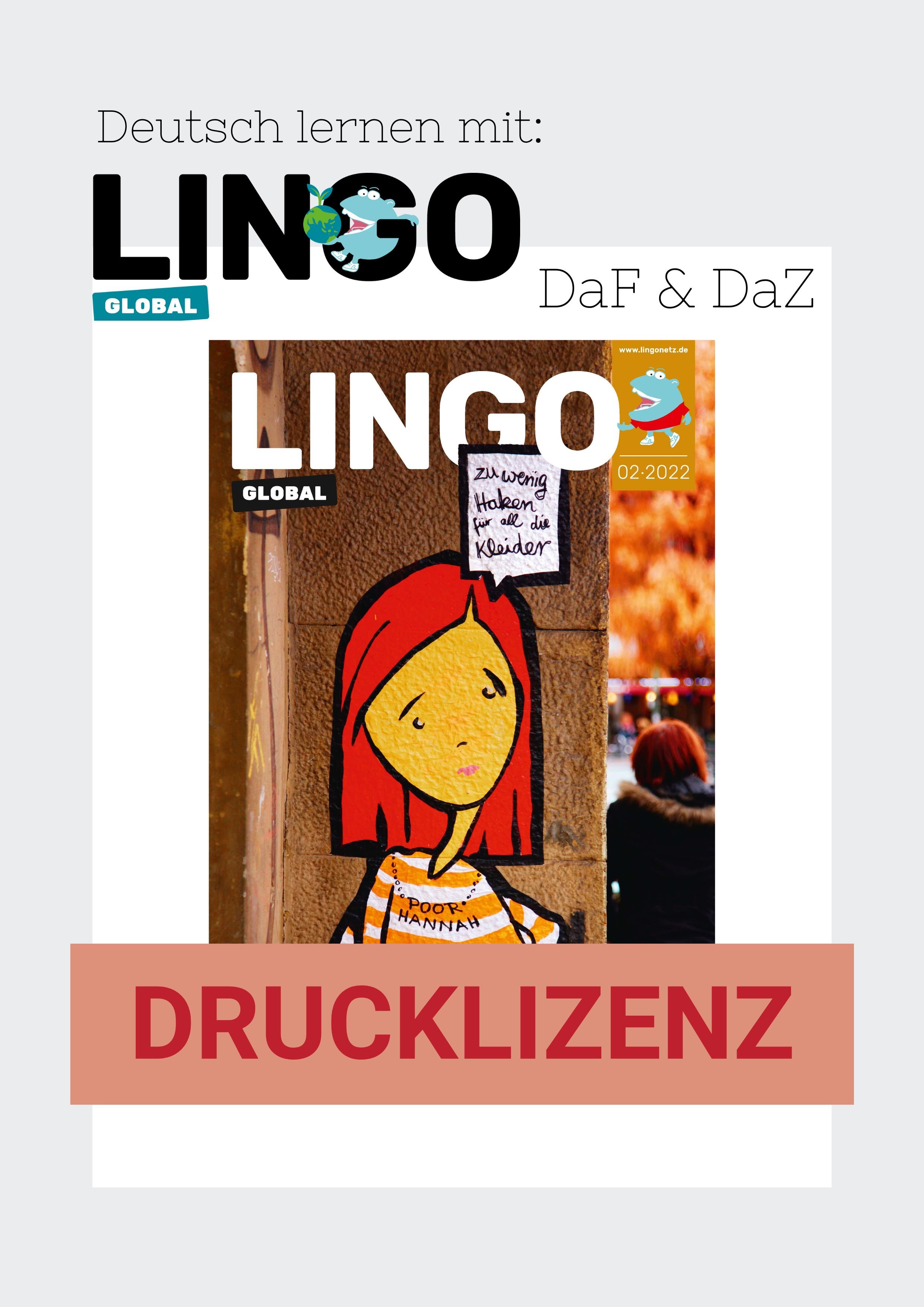 Titelbil: Lingo Global Drucklizenz Ausgabe 6: Mode für den Mülleimer