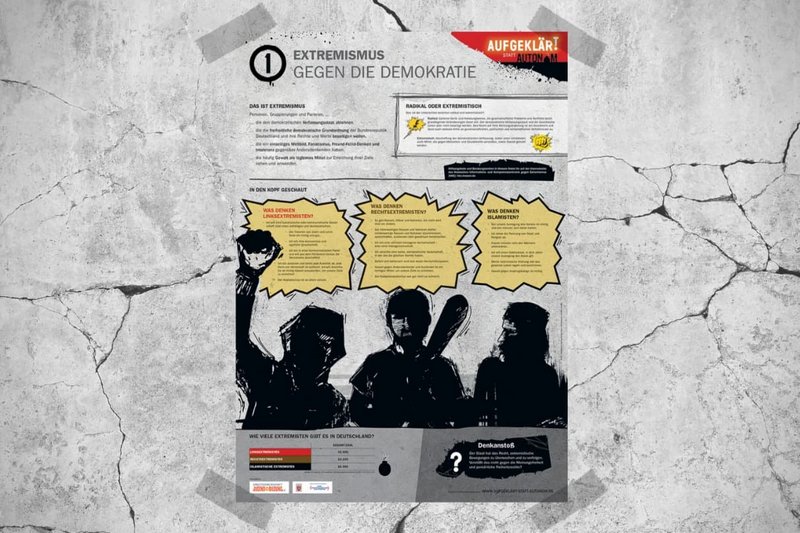 Linksextremismus: Plakatreihe Linksextremismus: Plakatreihe