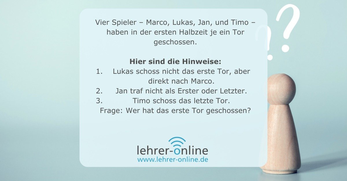 Wer hat das Tor geschossen?