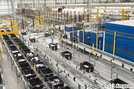 Ein Amazon Logistikzentrum