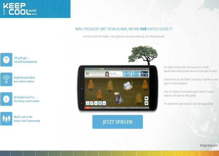 Mobiles Planspiel zur Klimapolitik 