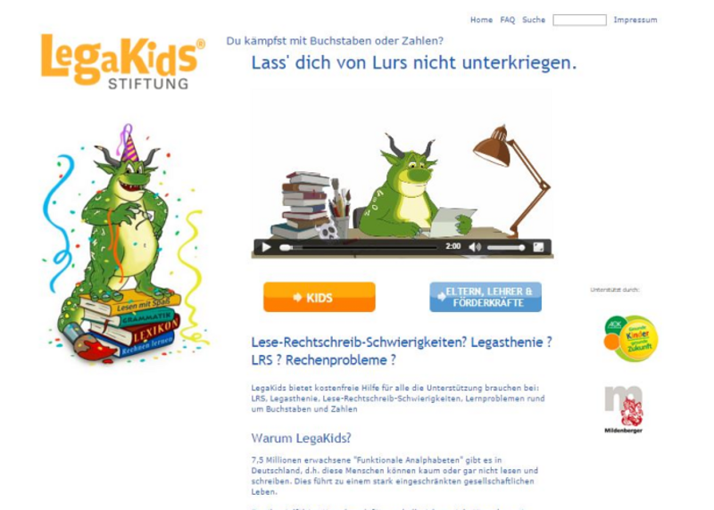 Screenshot LegaKids.net