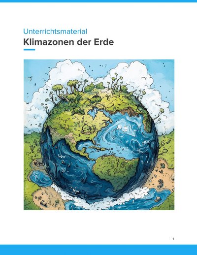 Titelbild Klimazonen der Erde