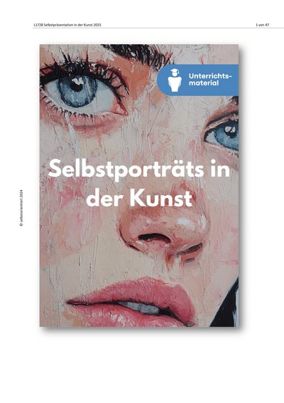 Titelbild: Unterrichtsreihe: Selbstpräsentation in der Kunst – Identität, Pose und Selbstdarstellung
