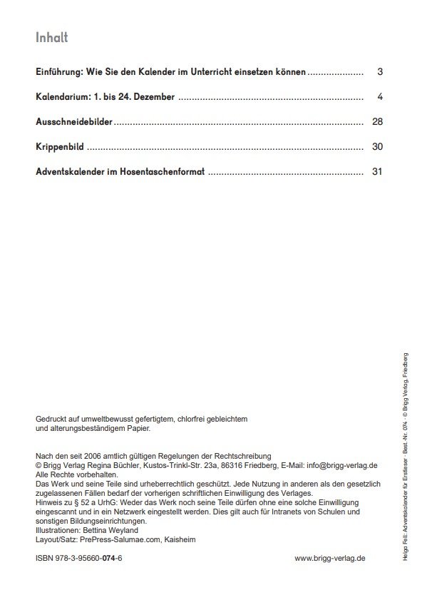Inhaltsverzeichnis Inhaltsverzeichnis