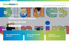 Klasse.Wasser.de Titelseite