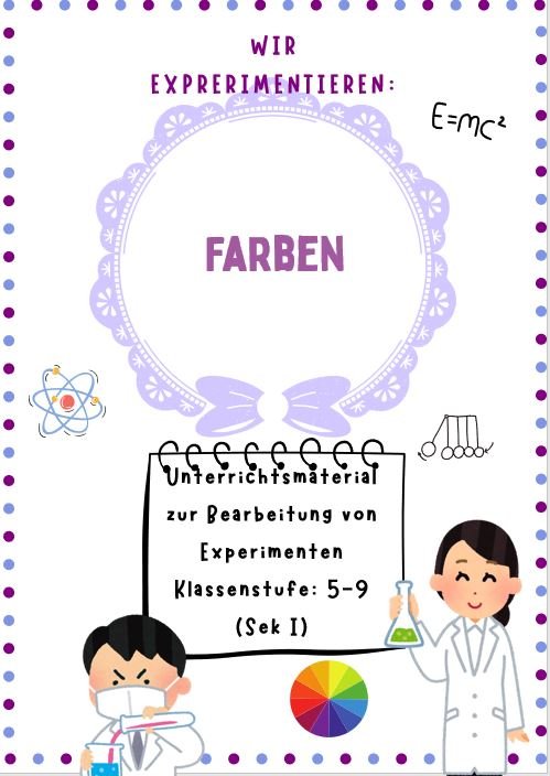 Titelbild: Farben Sekundarstufe I Titelbild: Farben Sekundarstufe I