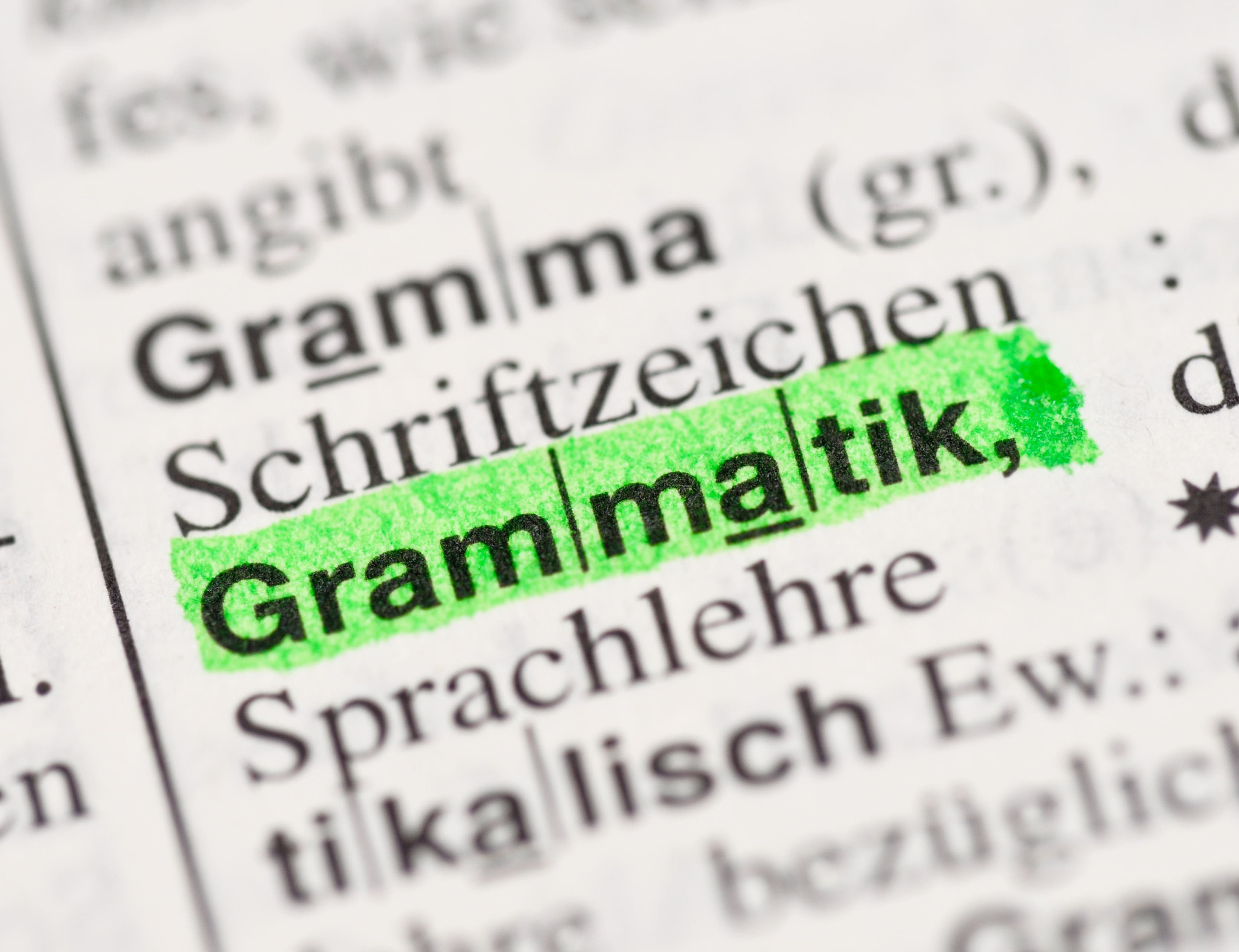 Grammatik Duden Eintrag