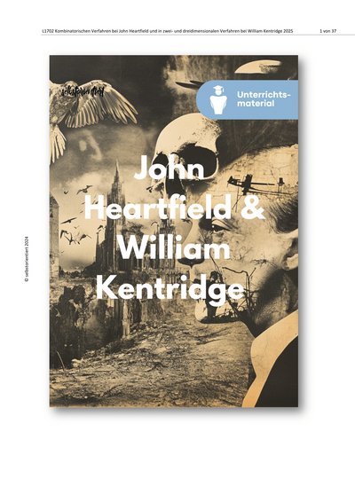 Titelbild: John Heartfield und William Kentridge- Unterrichtsreihe