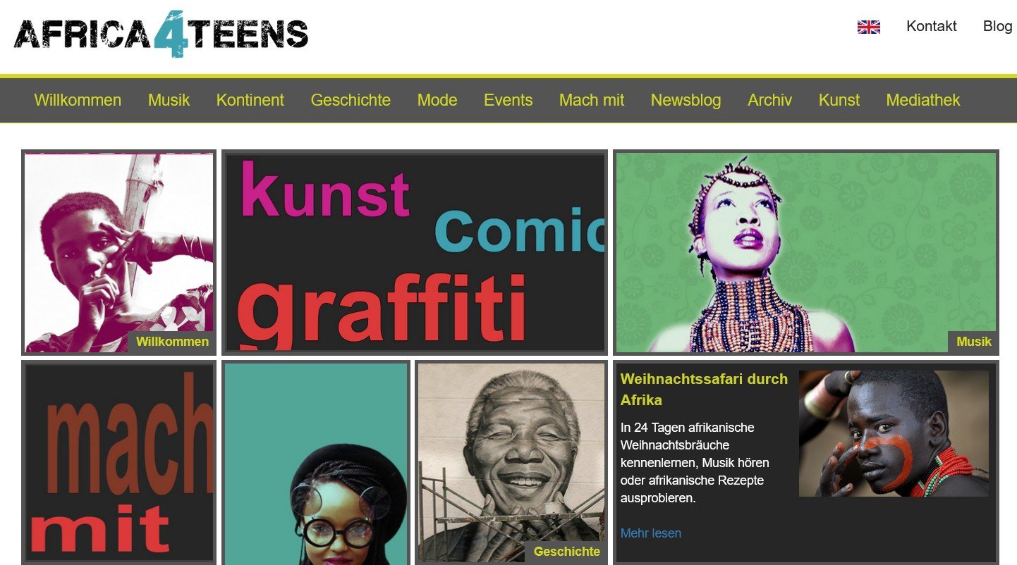 afrika4teens.de: Trends, Themen, Transformation Startseite afrika4teens.de