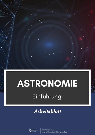 Dein Unterrichtsmaterial Astronomieprofessor Arbeitsblatt Einfuehrung