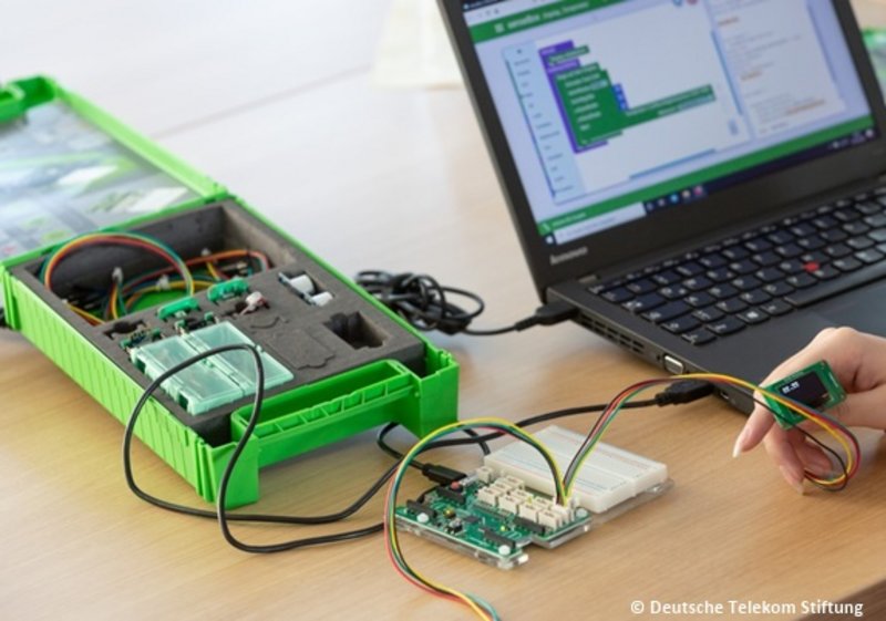 Laptop und Temperaturfühler programmieren