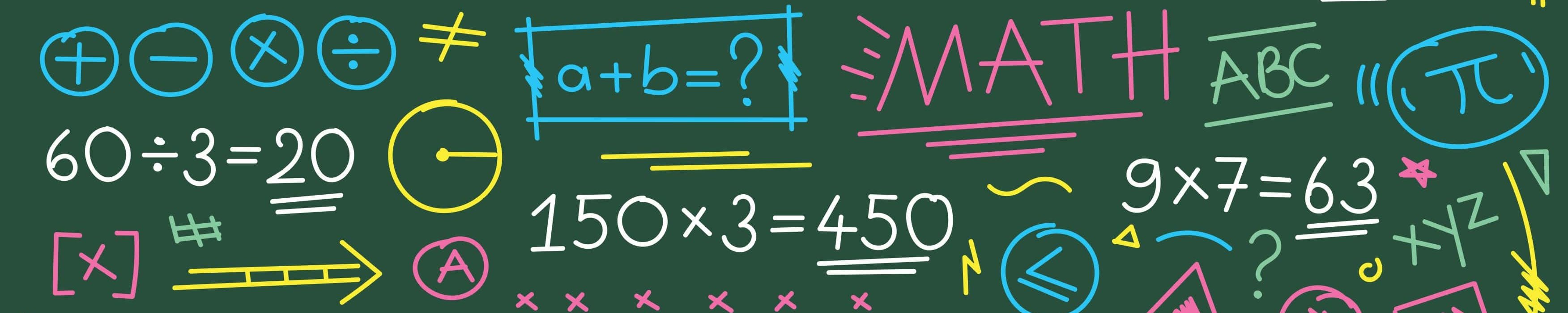 mathematische Formeln auf einer Tafel